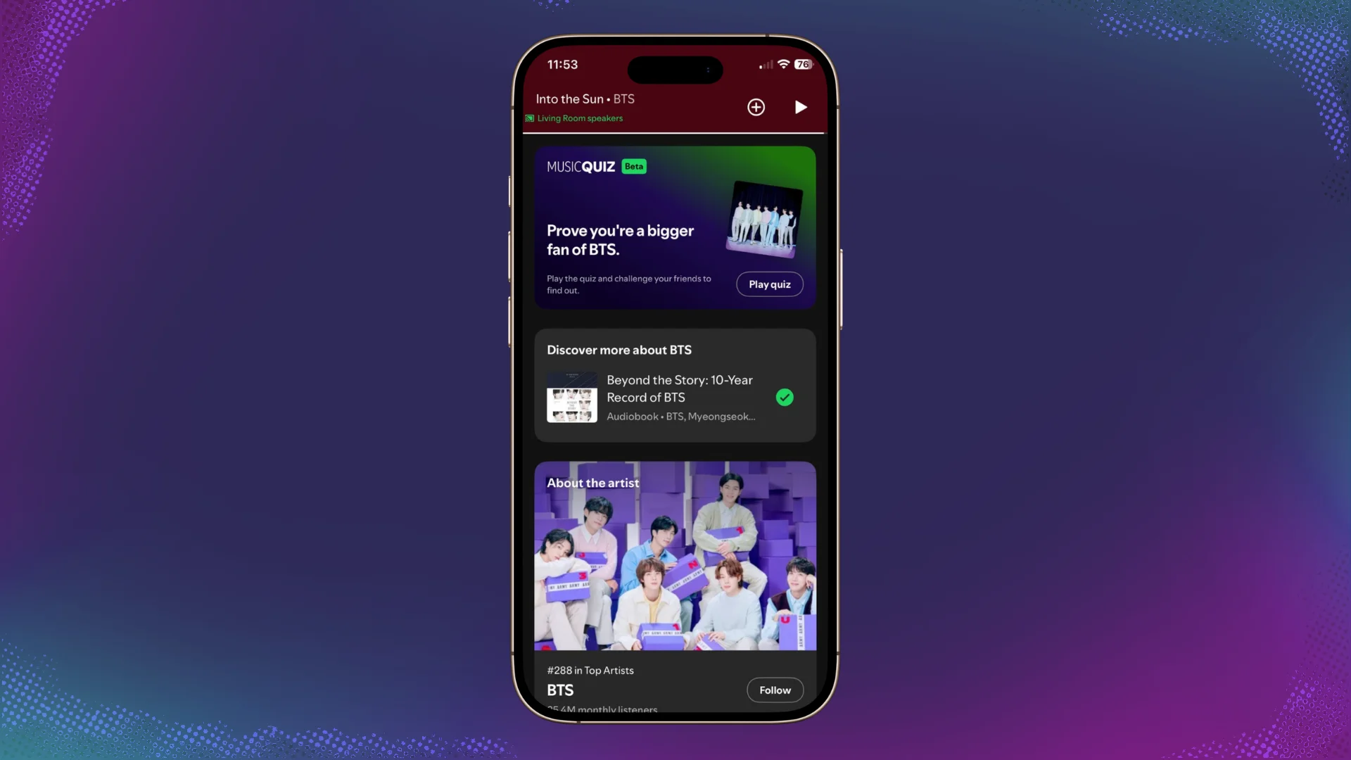 Test Your BTS Knowledge: Spotify Launches Interactive Fan Quiz