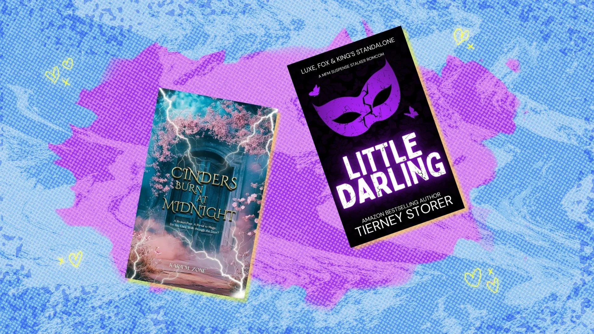 Book covers on Mashable composite background